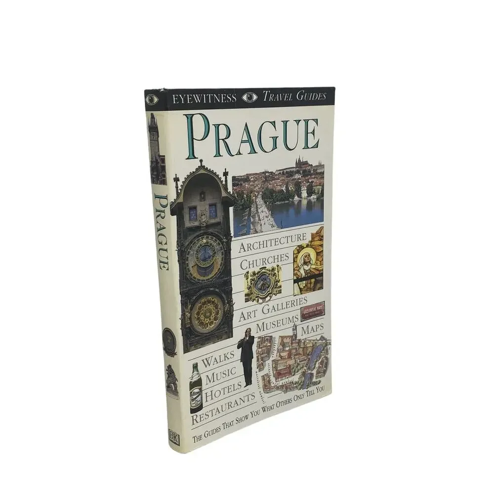 Prague: DK Eyewitness Travel Guides 1st American Ed. 1994 Maps Photos 264 Pages